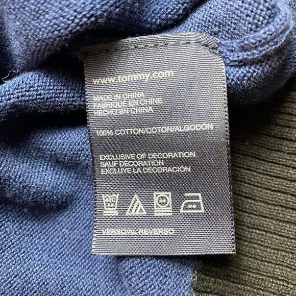 Tommy Hilfiger Girls blue black button up cardigan blue black size 18 - Picture 4 of 9